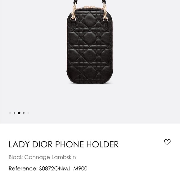 SOLD Authentic CHRISTIAN DIOR LADY DIOR PHONE HOLDER - Picture 7 of 8